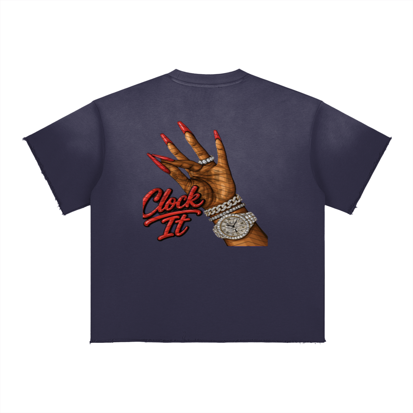 Sun Fade Raw Edge T-Shirt