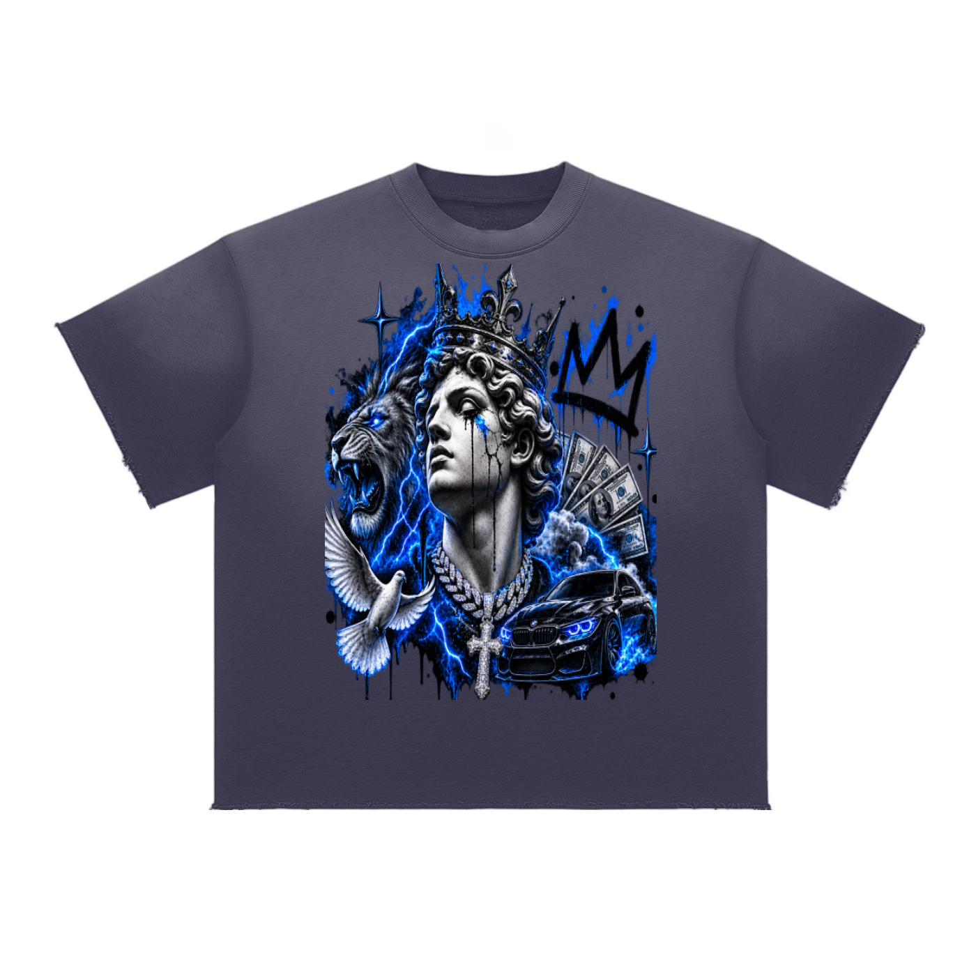 Sun Fade Raw Edge T-Shirt